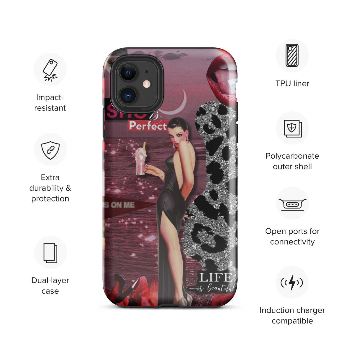 Temp-Pink Hard Case