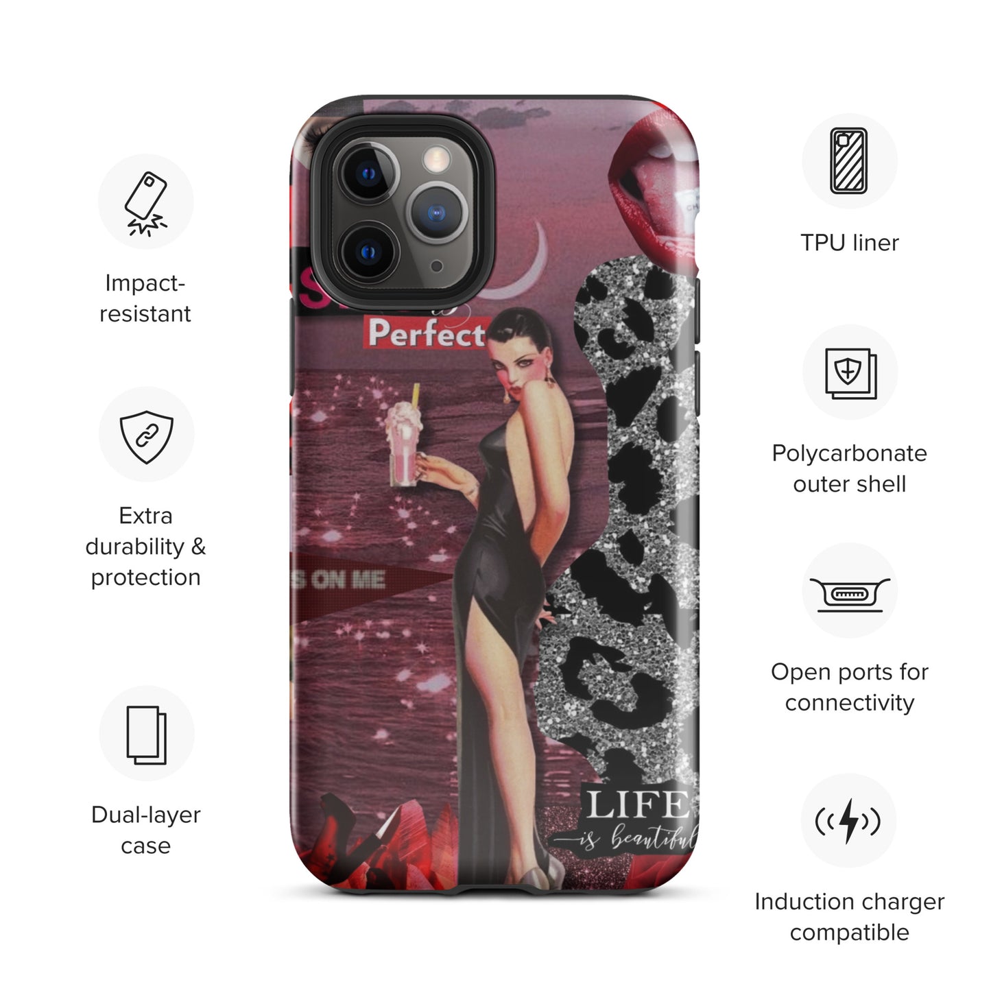 Temp-Pink Hard Case