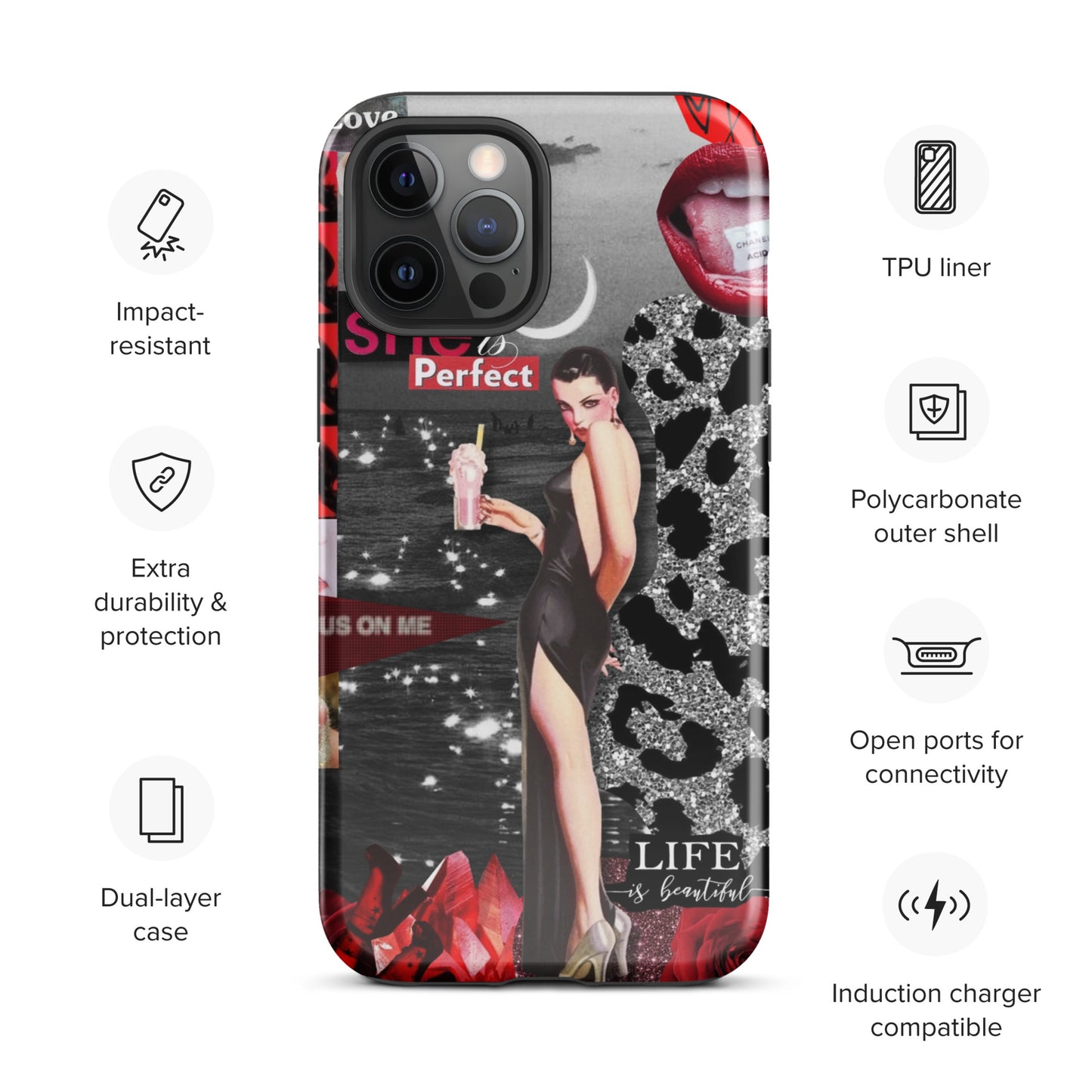 Temp-Red Hard Case