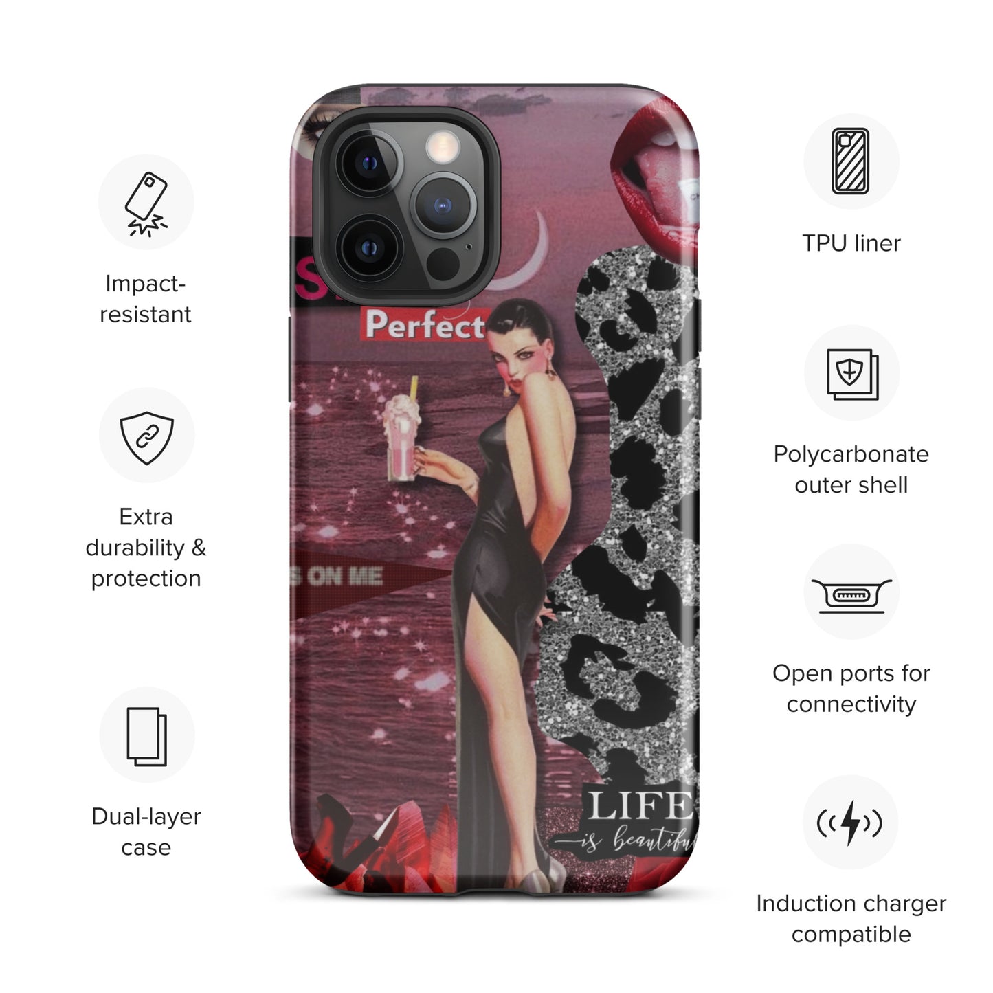 Temp-Pink Hard Case