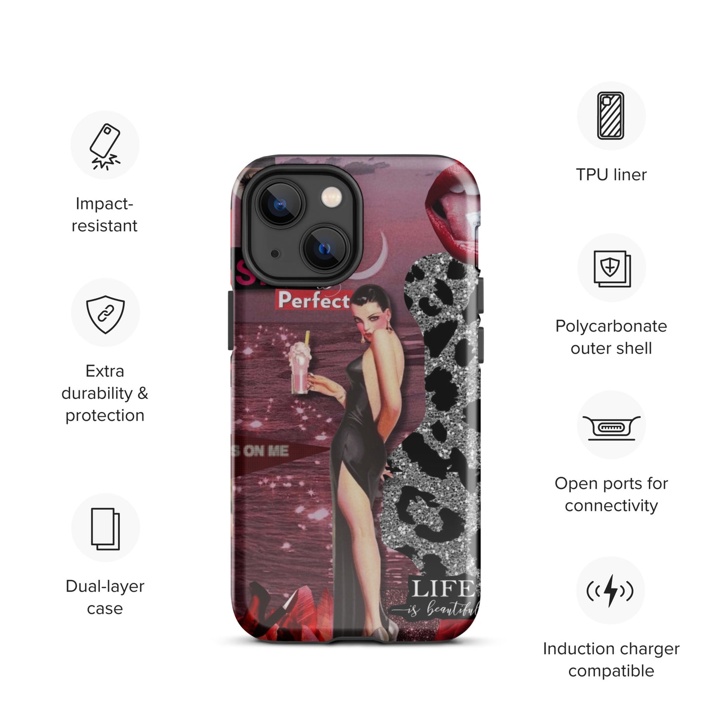 Temp-Pink Hard Case