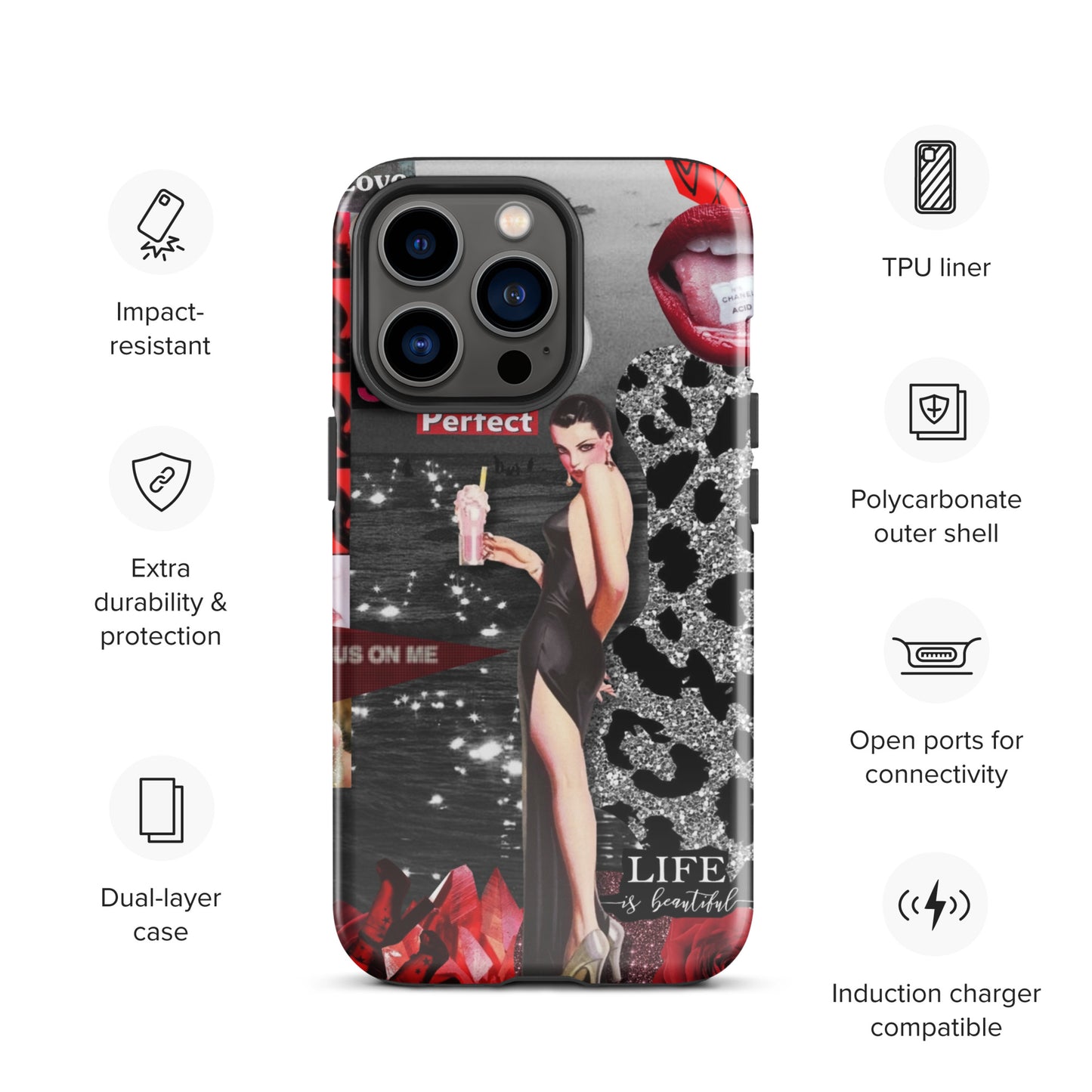 Temp-Red Hard Case