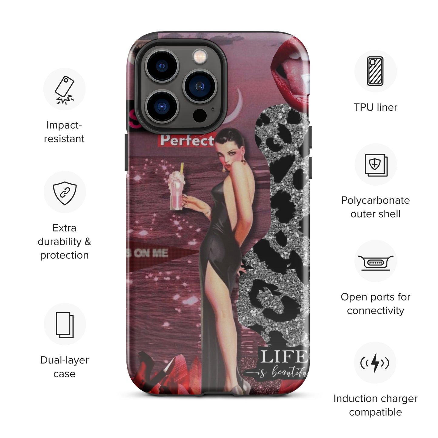 Temp-Pink Hard Case