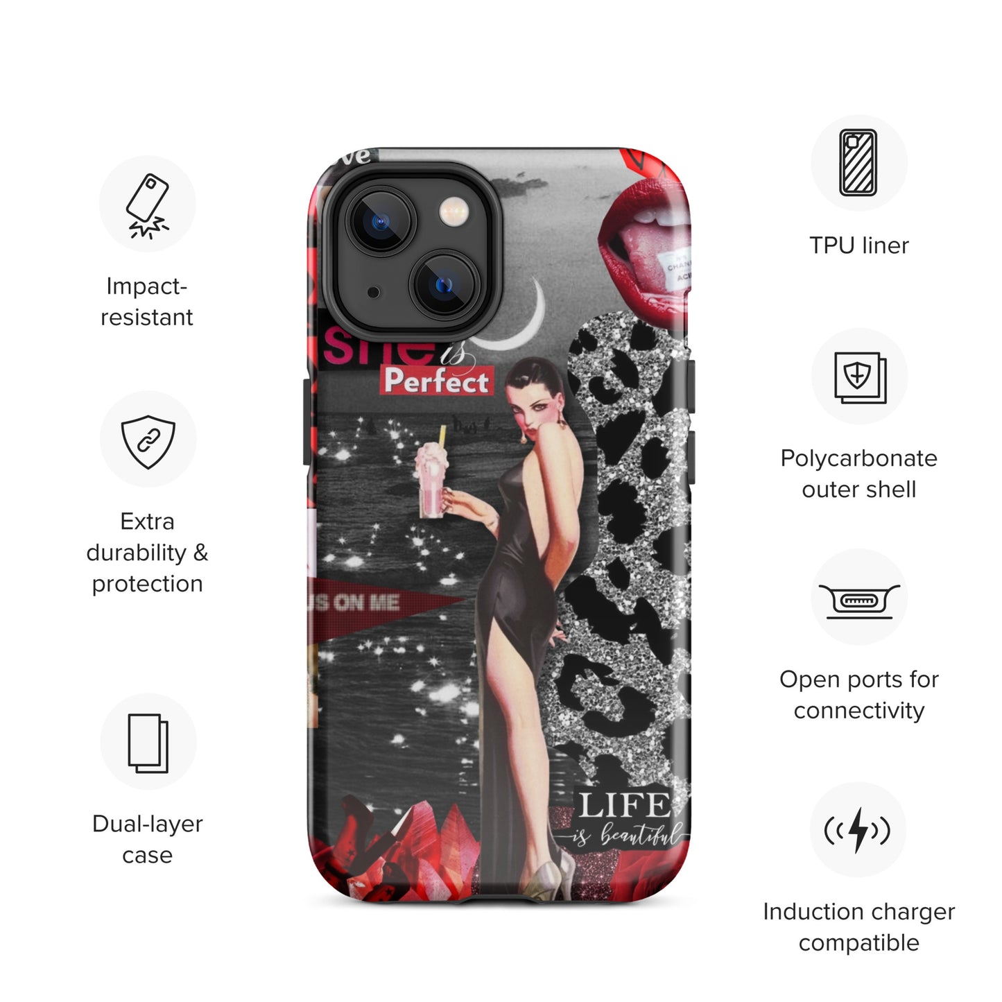 Temp-Red Hard Case