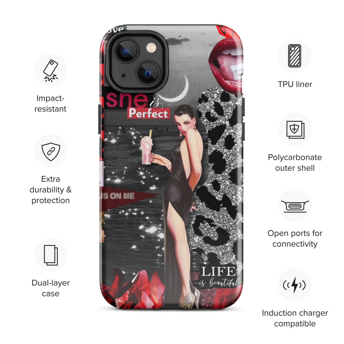 Temp-Red Hard Case