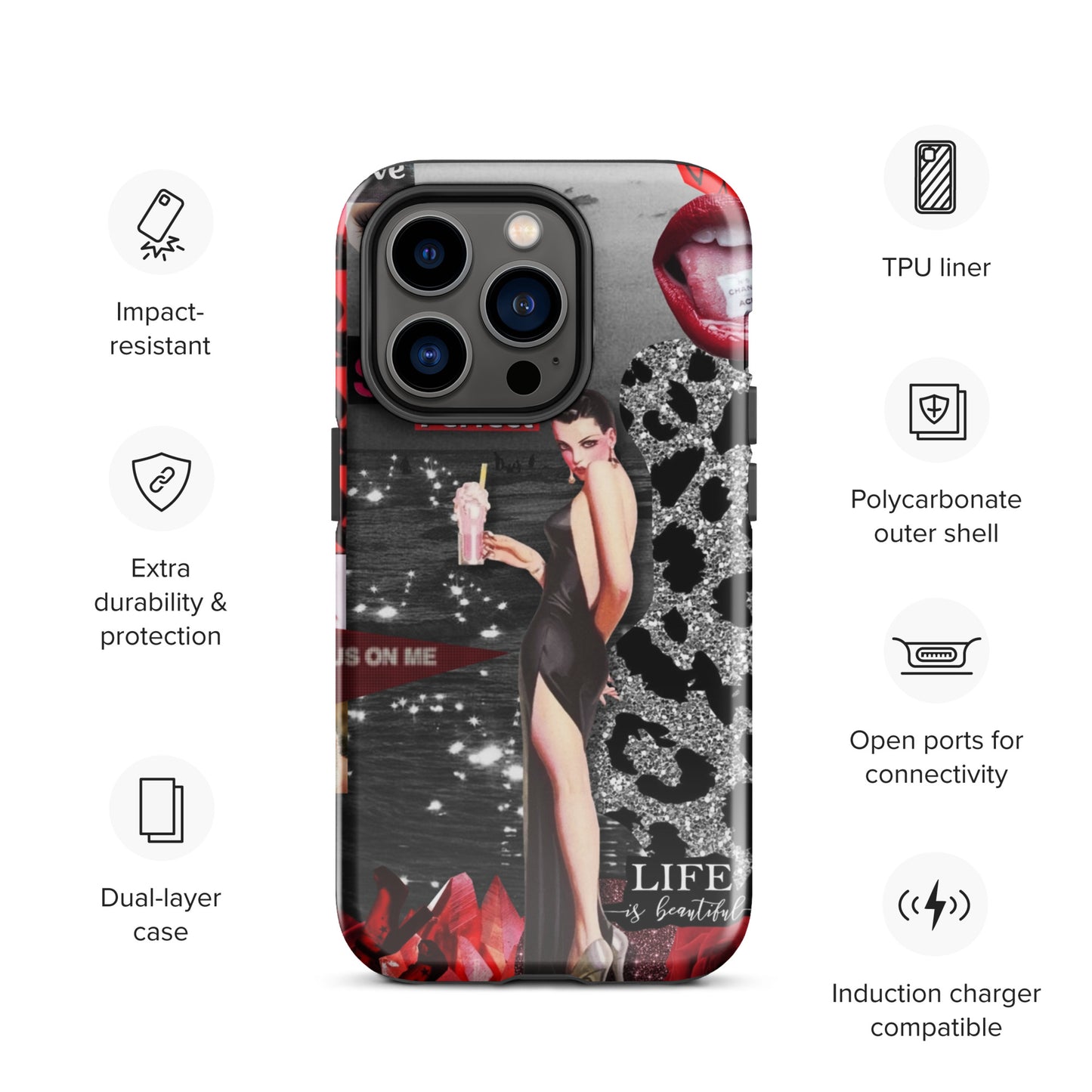 Temp-Red Hard Case