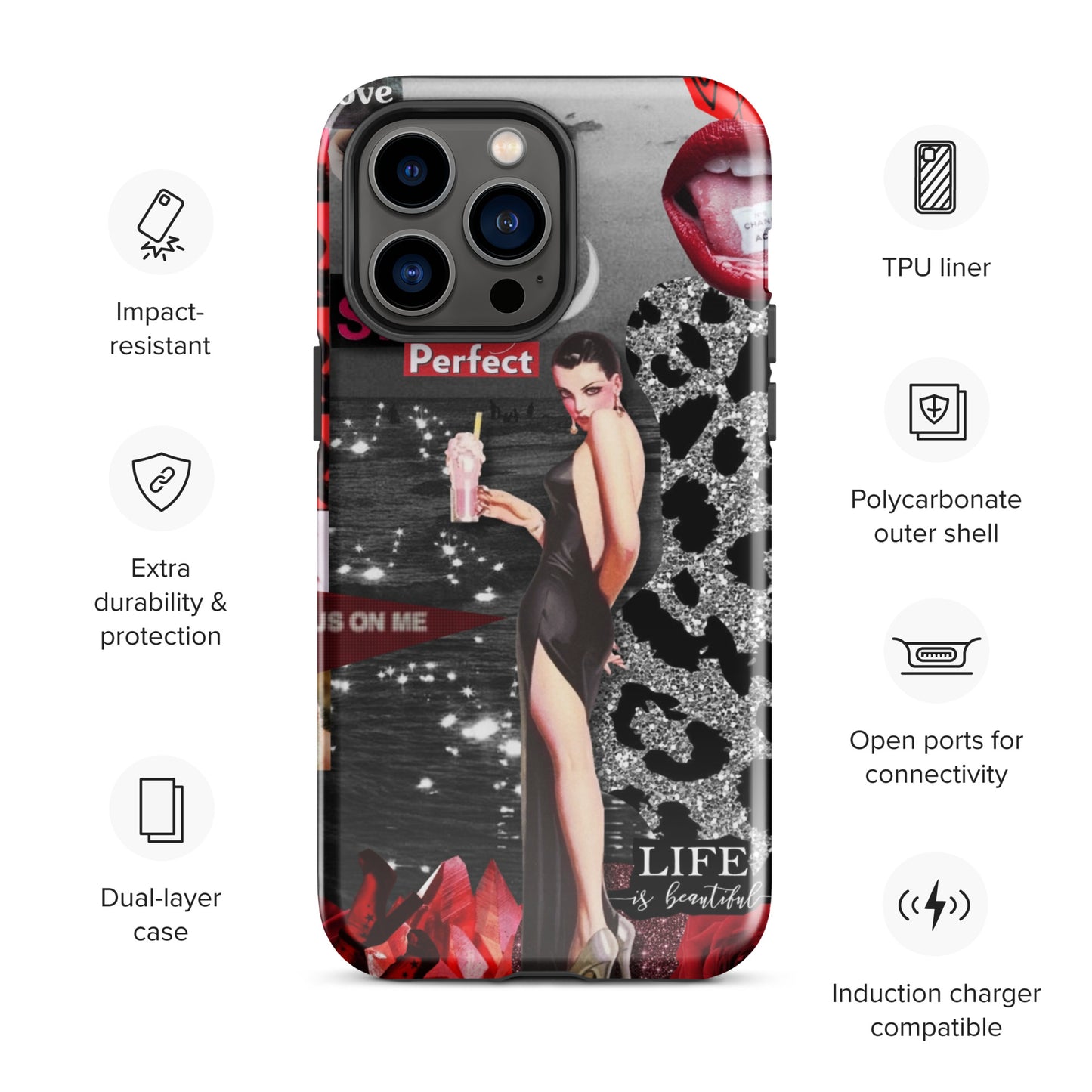 Temp-Red Hard Case
