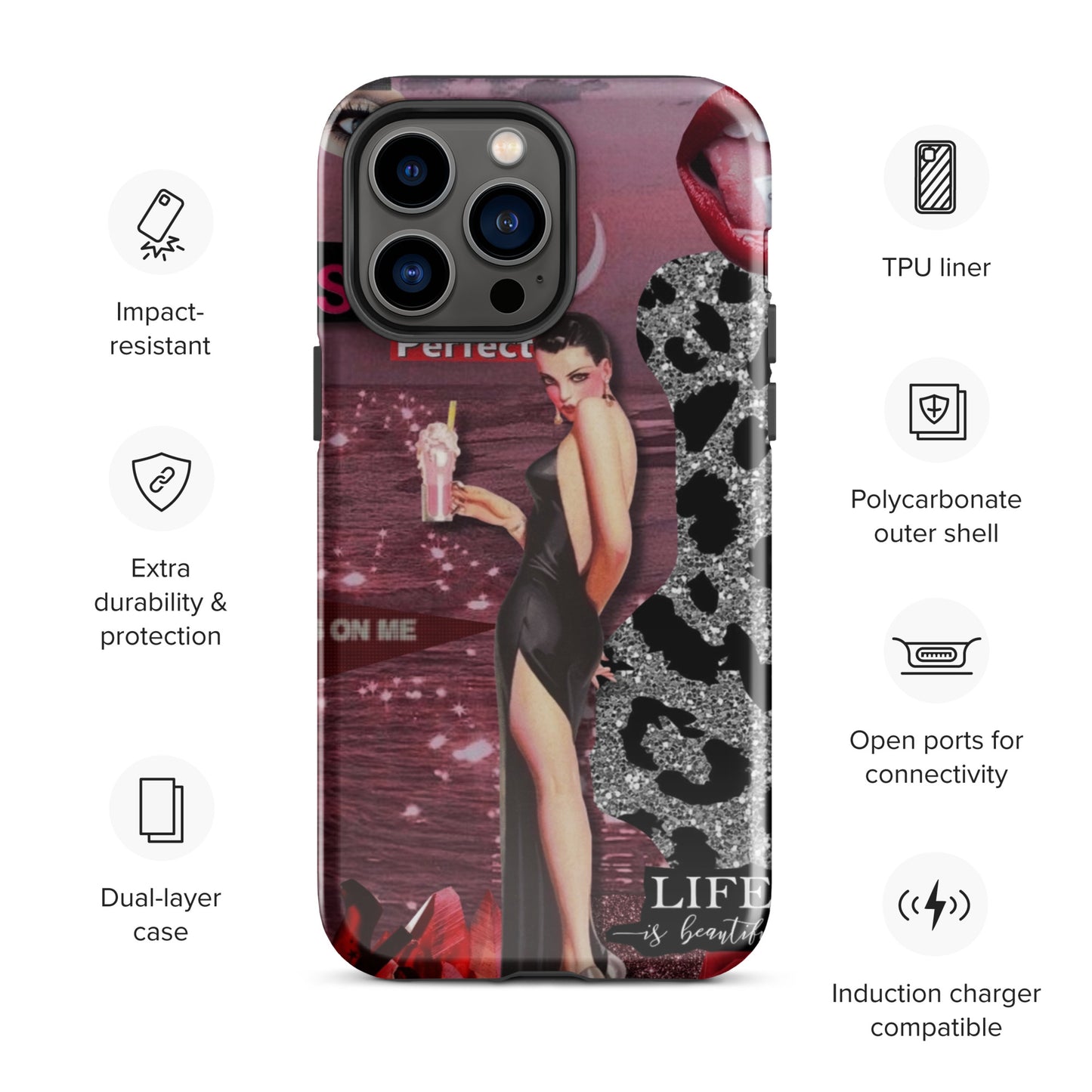 Temp-Pink Hard Case