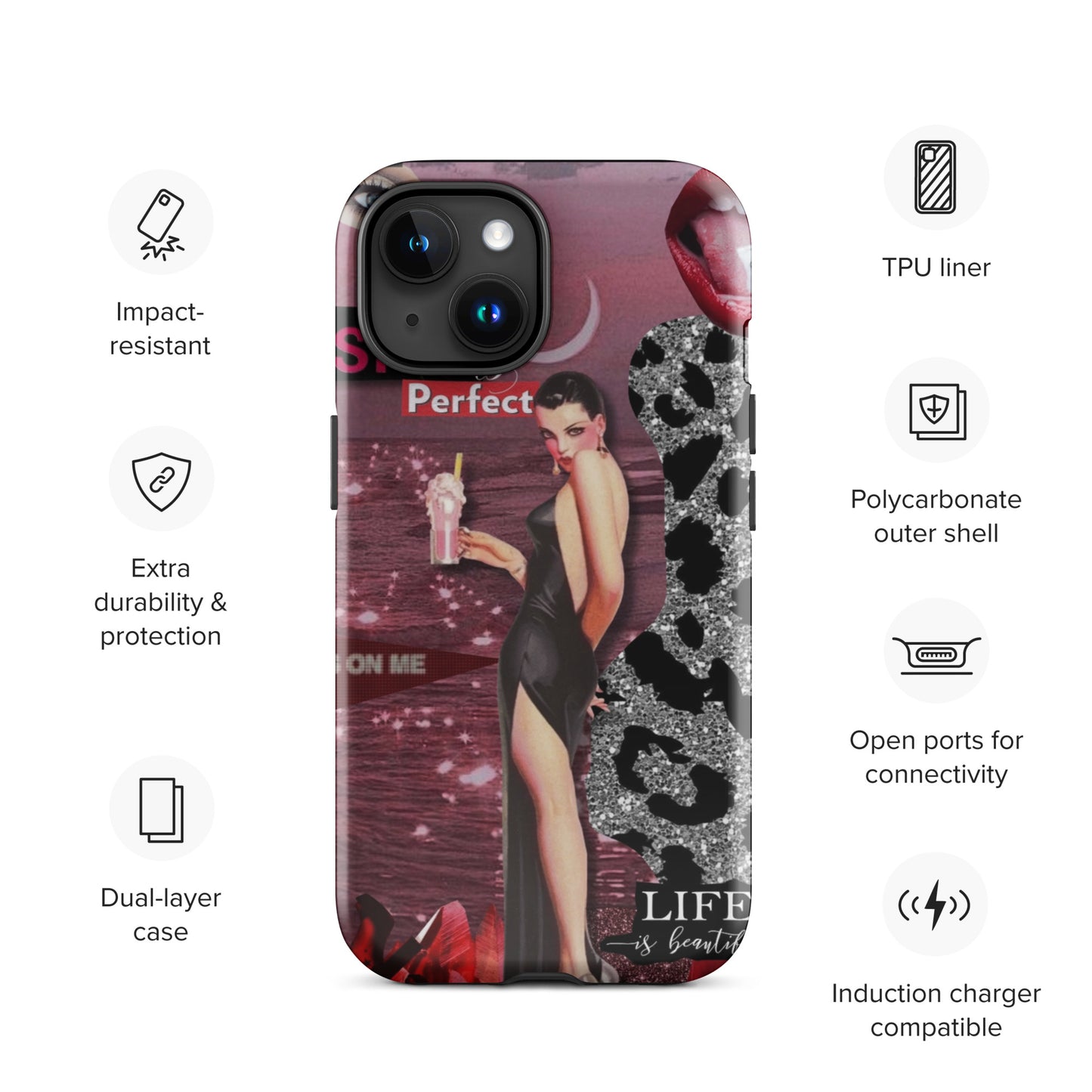 Temp-Pink Hard Case