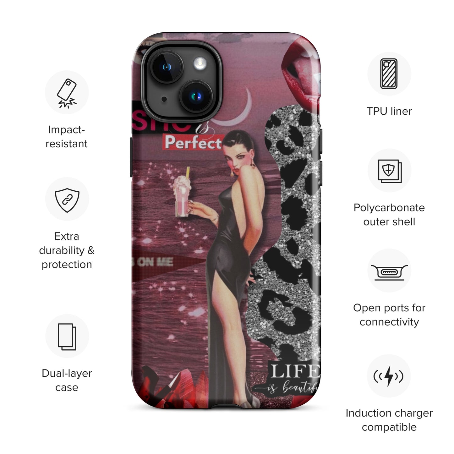 Temp-Pink Hard Case