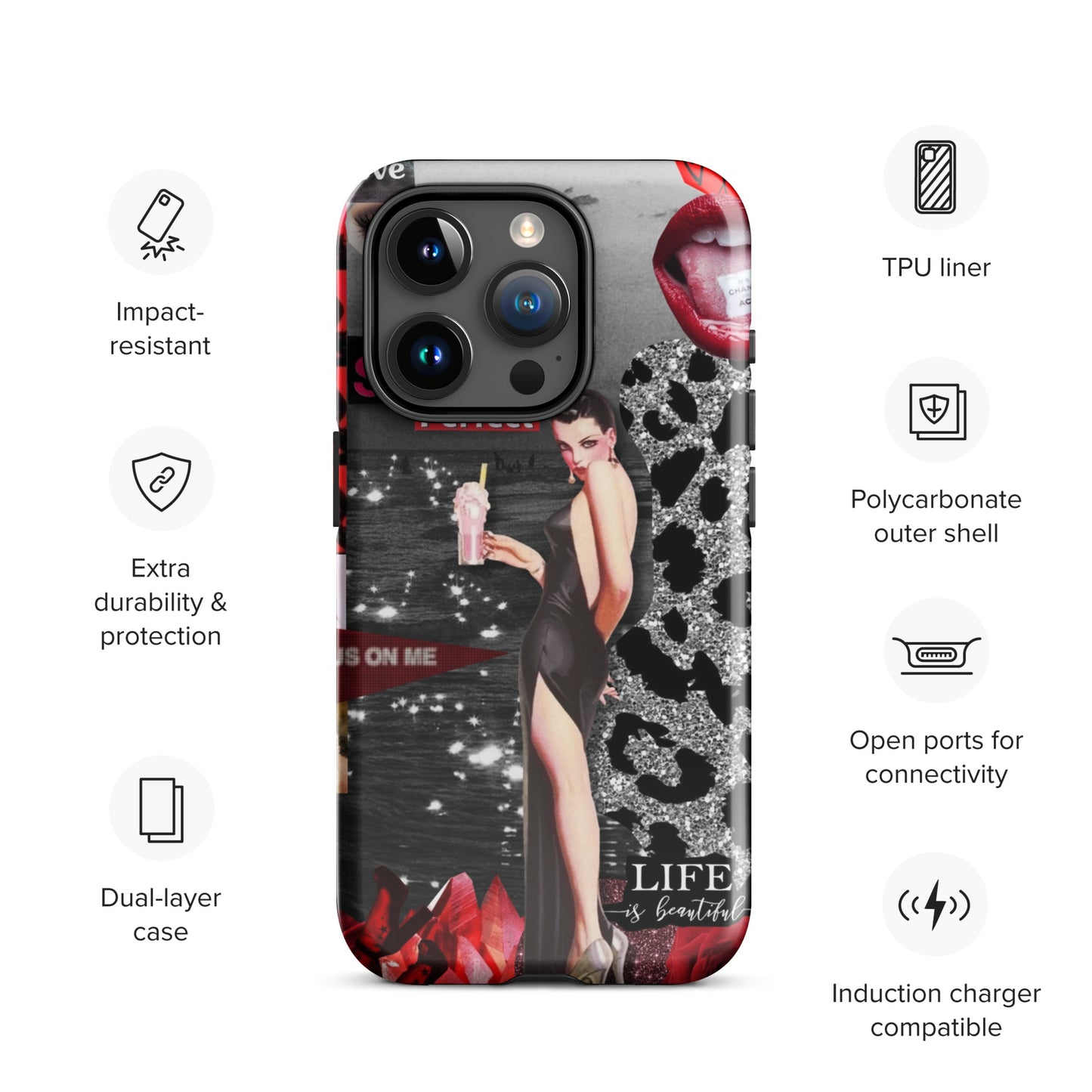 Temp-Red Hard Case
