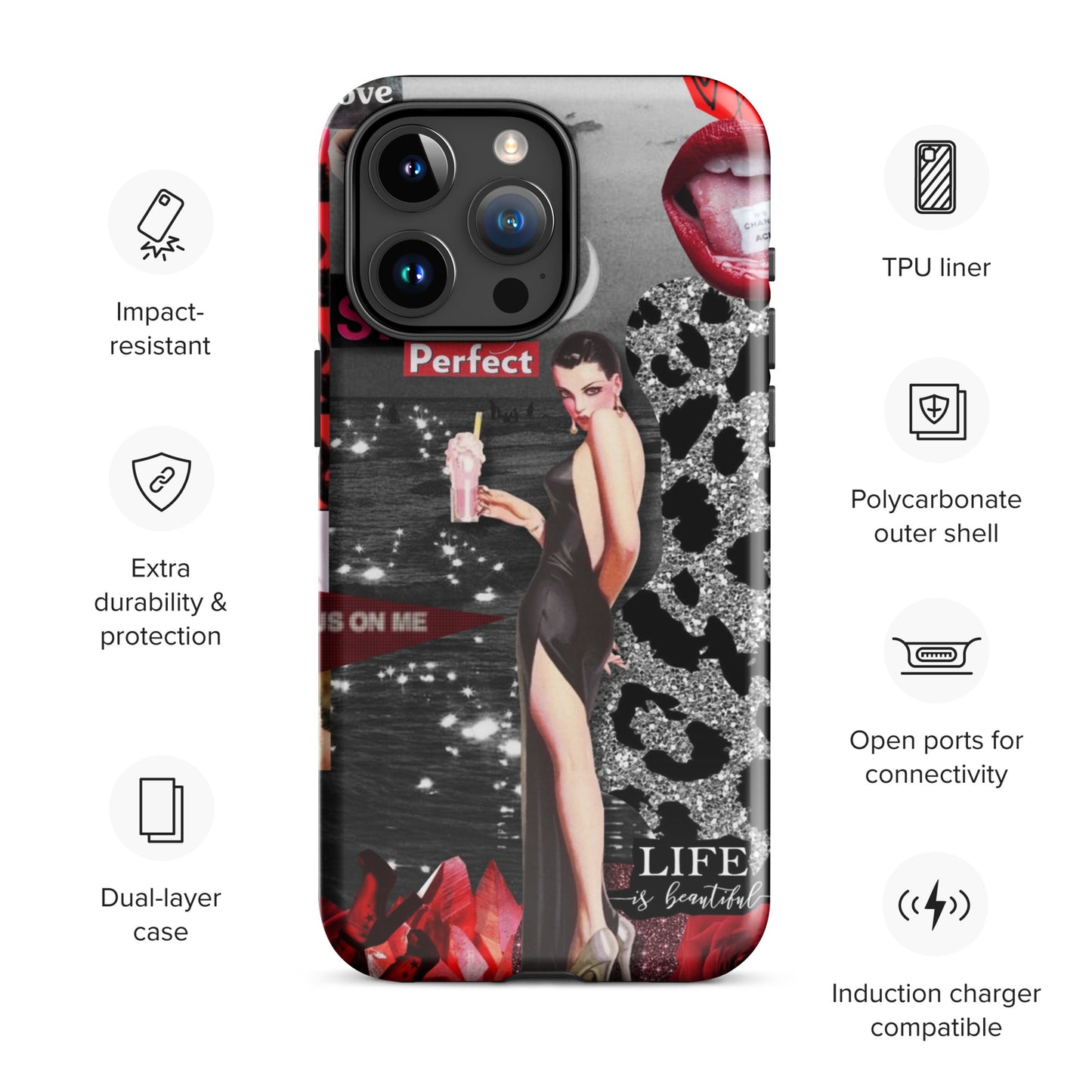 Temp-Red Hard Case
