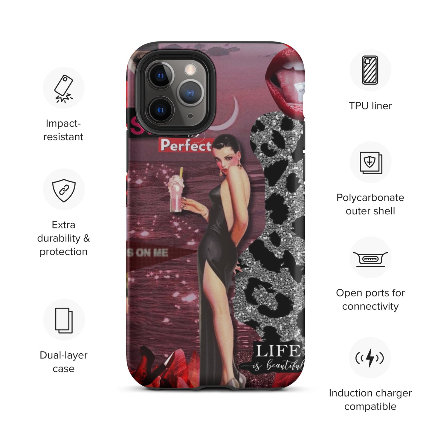 Temp-Pink Hard Case