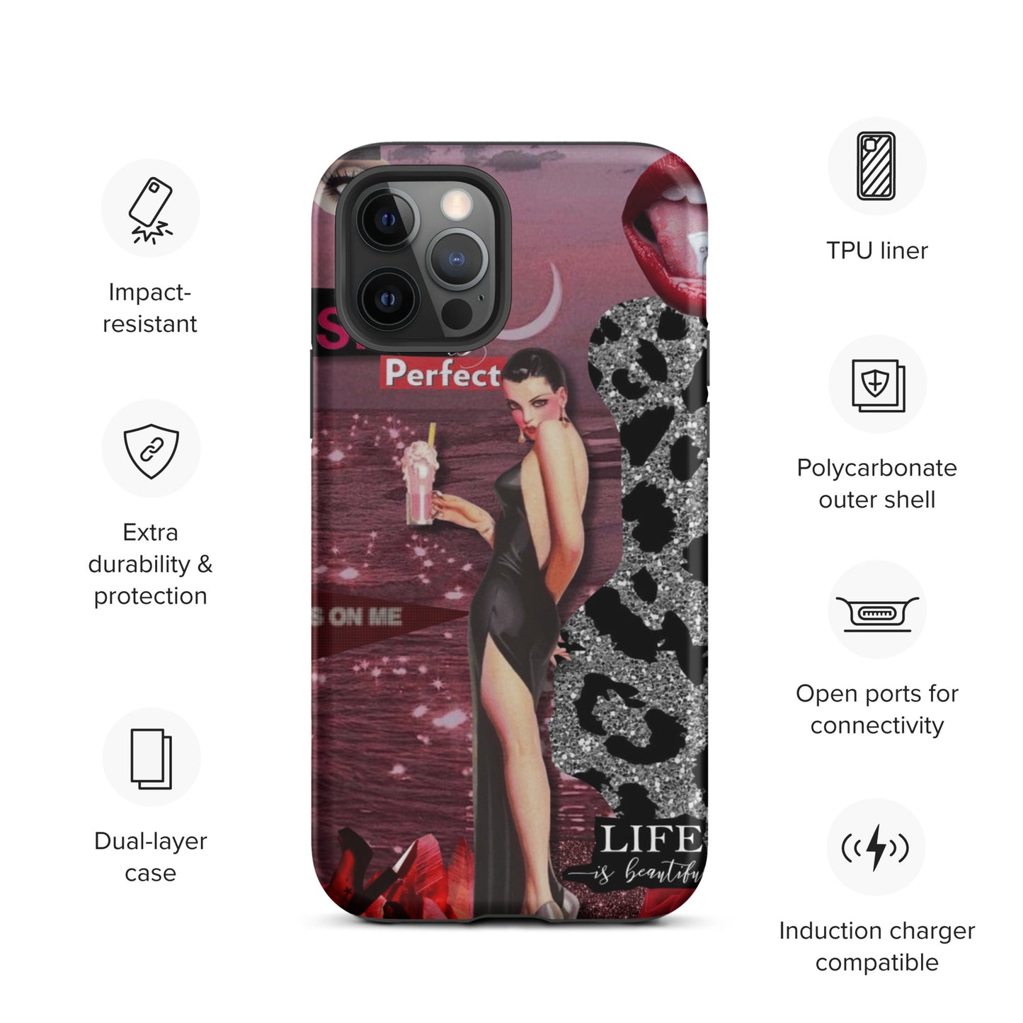 Temp-Pink Hard Case