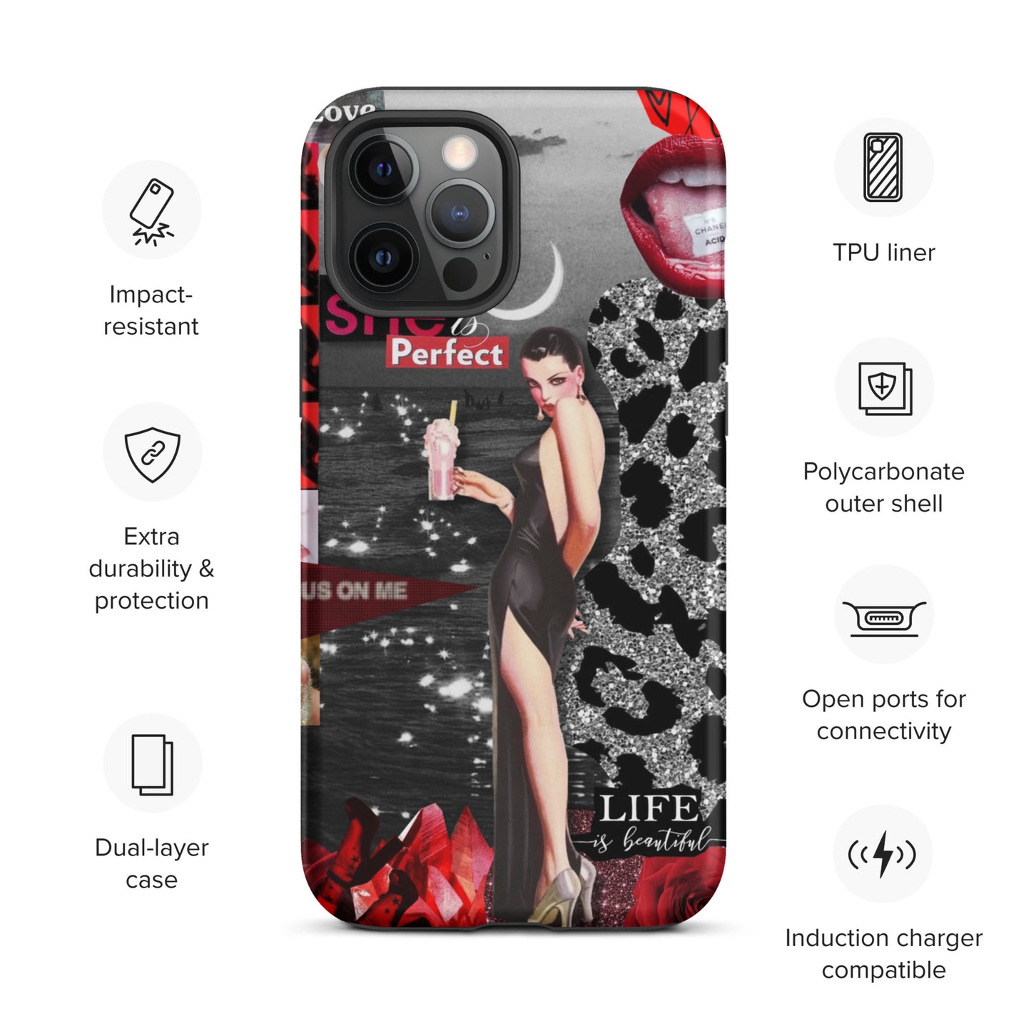 Temp-Red Hard Case