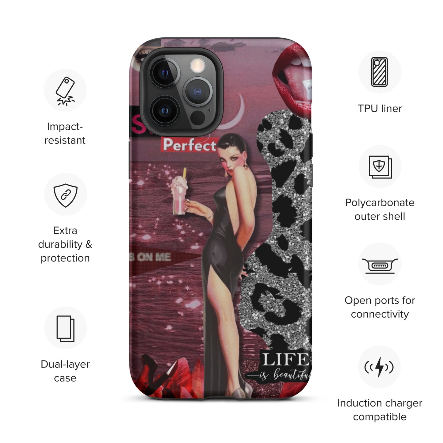 Temp-Pink Hard Case