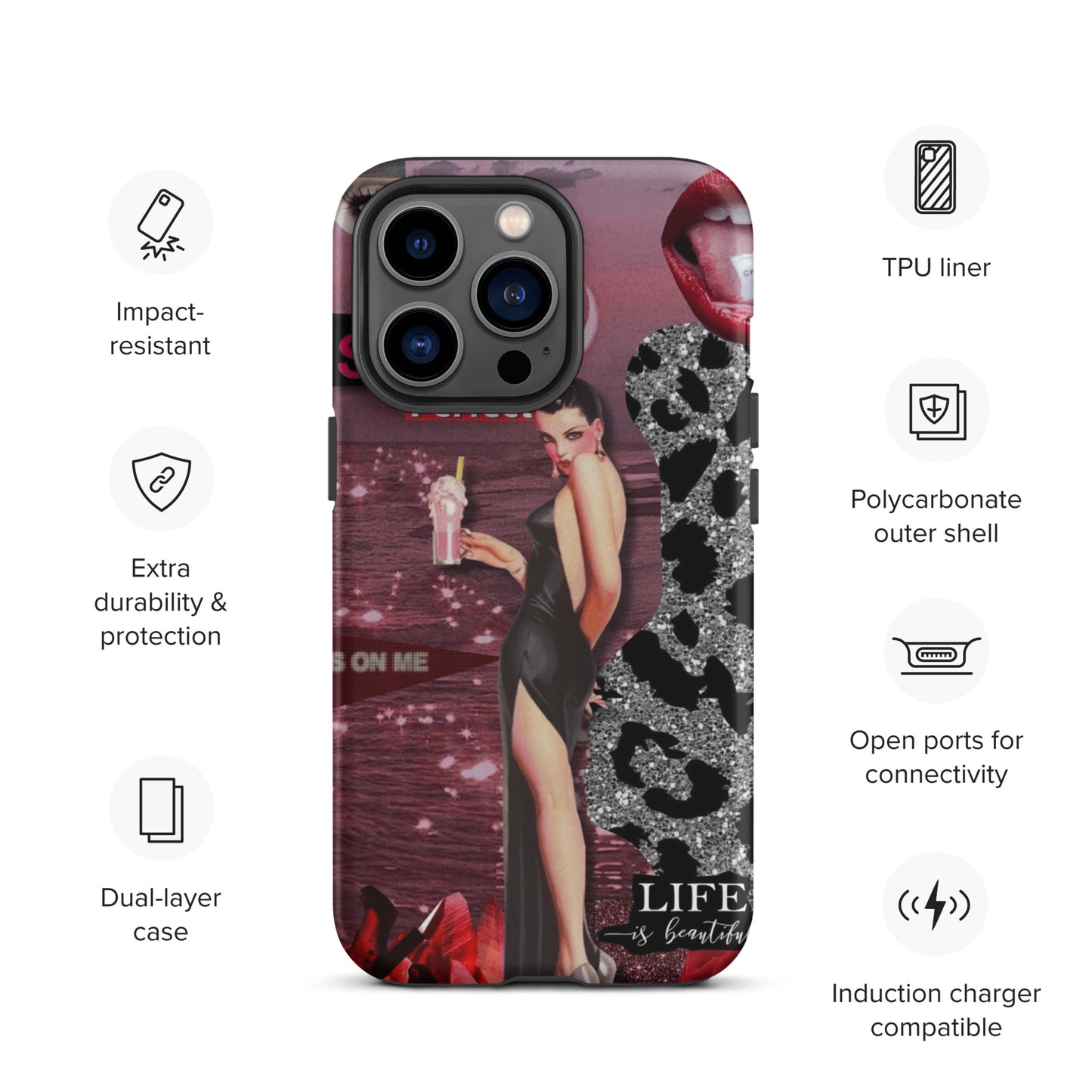 Temp-Pink Hard Case