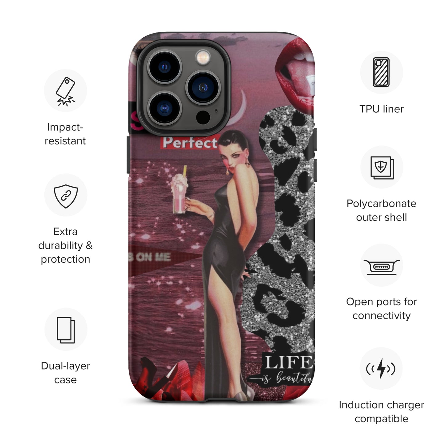 Temp-Pink Hard Case