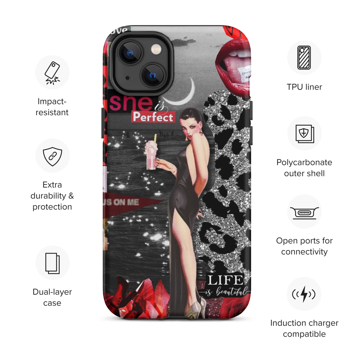 Temp-Red Hard Case