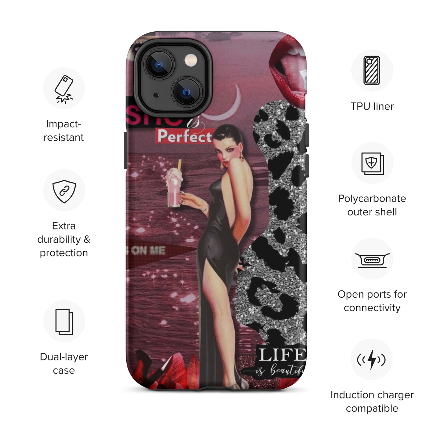 Temp-Pink Hard Case