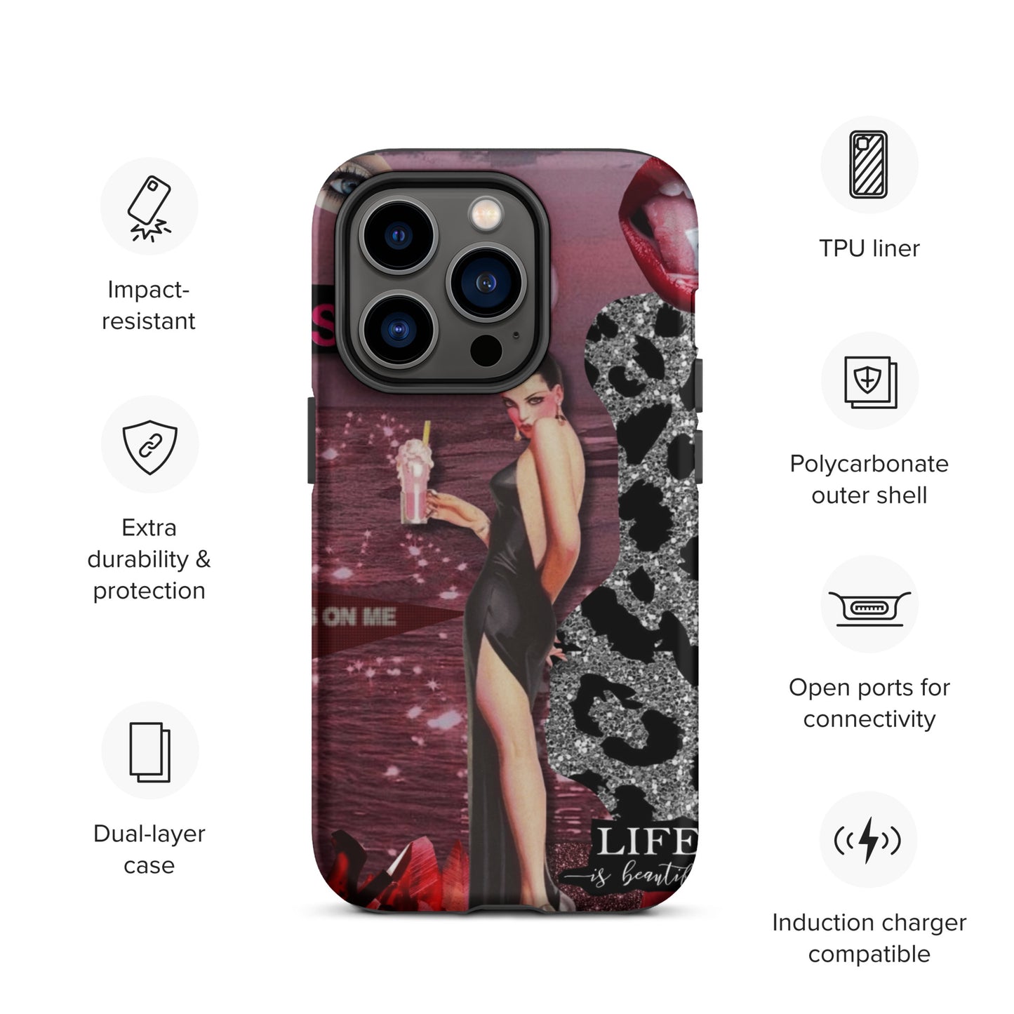 Temp-Pink Hard Case