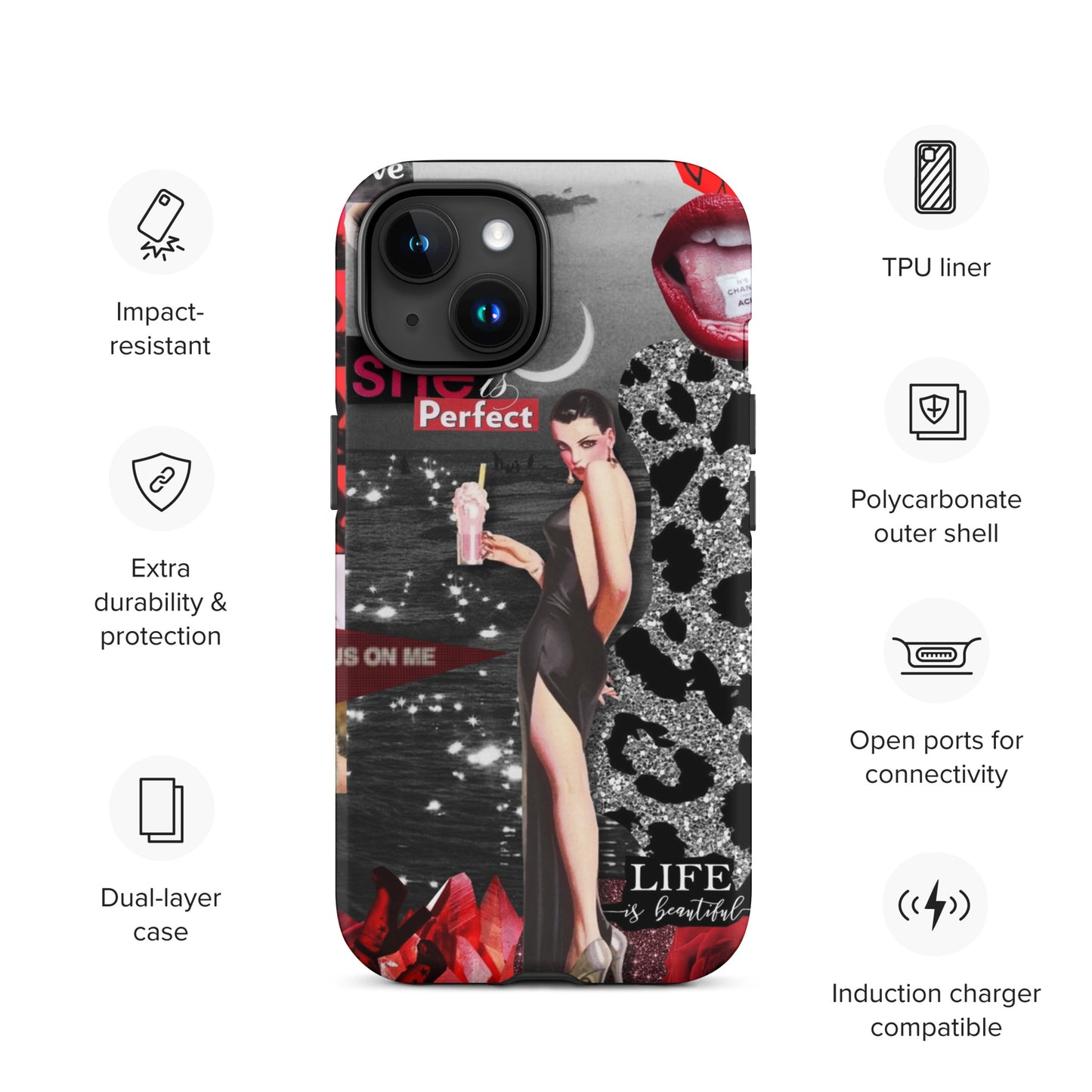 Temp-Red Hard Case