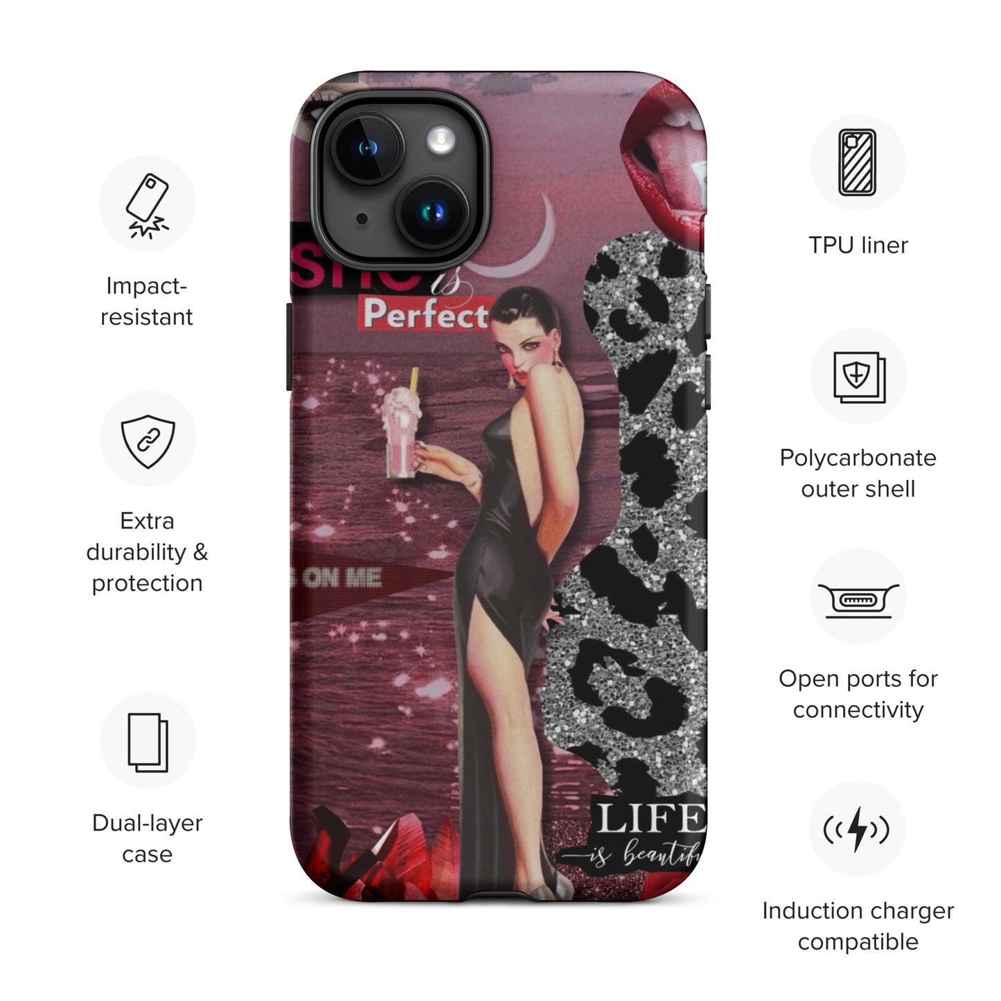 Temp-Pink Hard Case