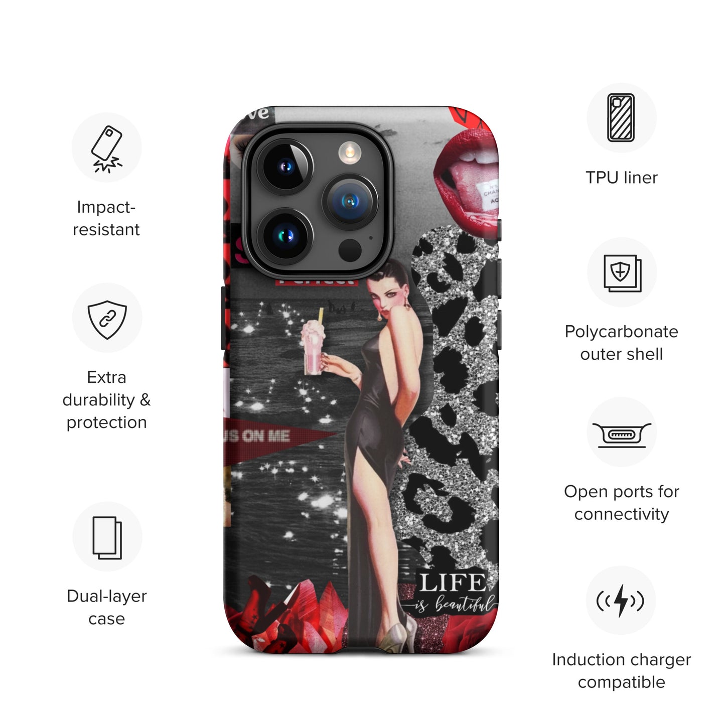 Temp-Red Hard Case