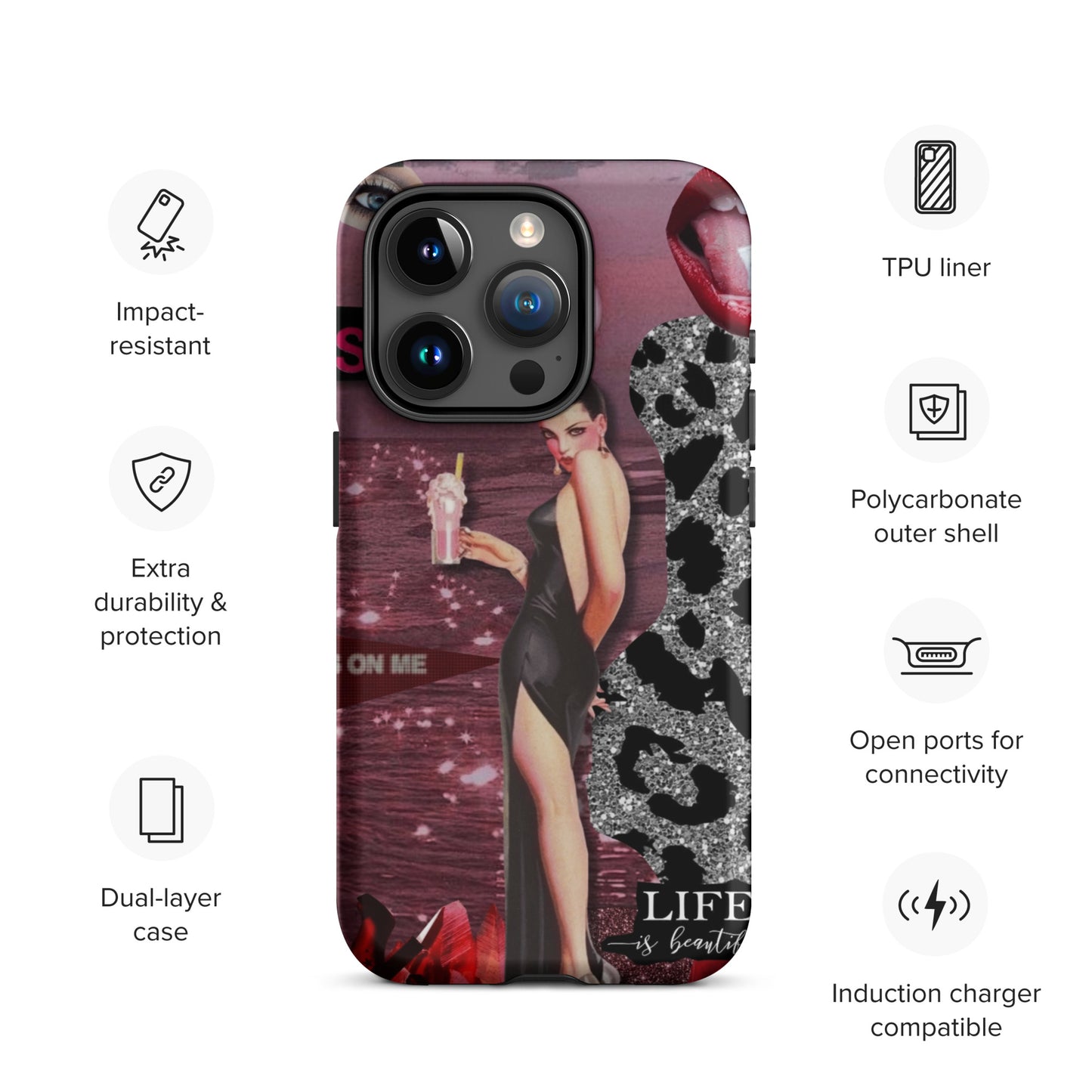 Temp-Pink Hard Case