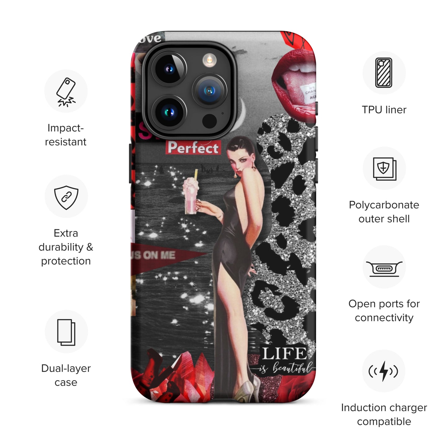 Temp-Red Hard Case