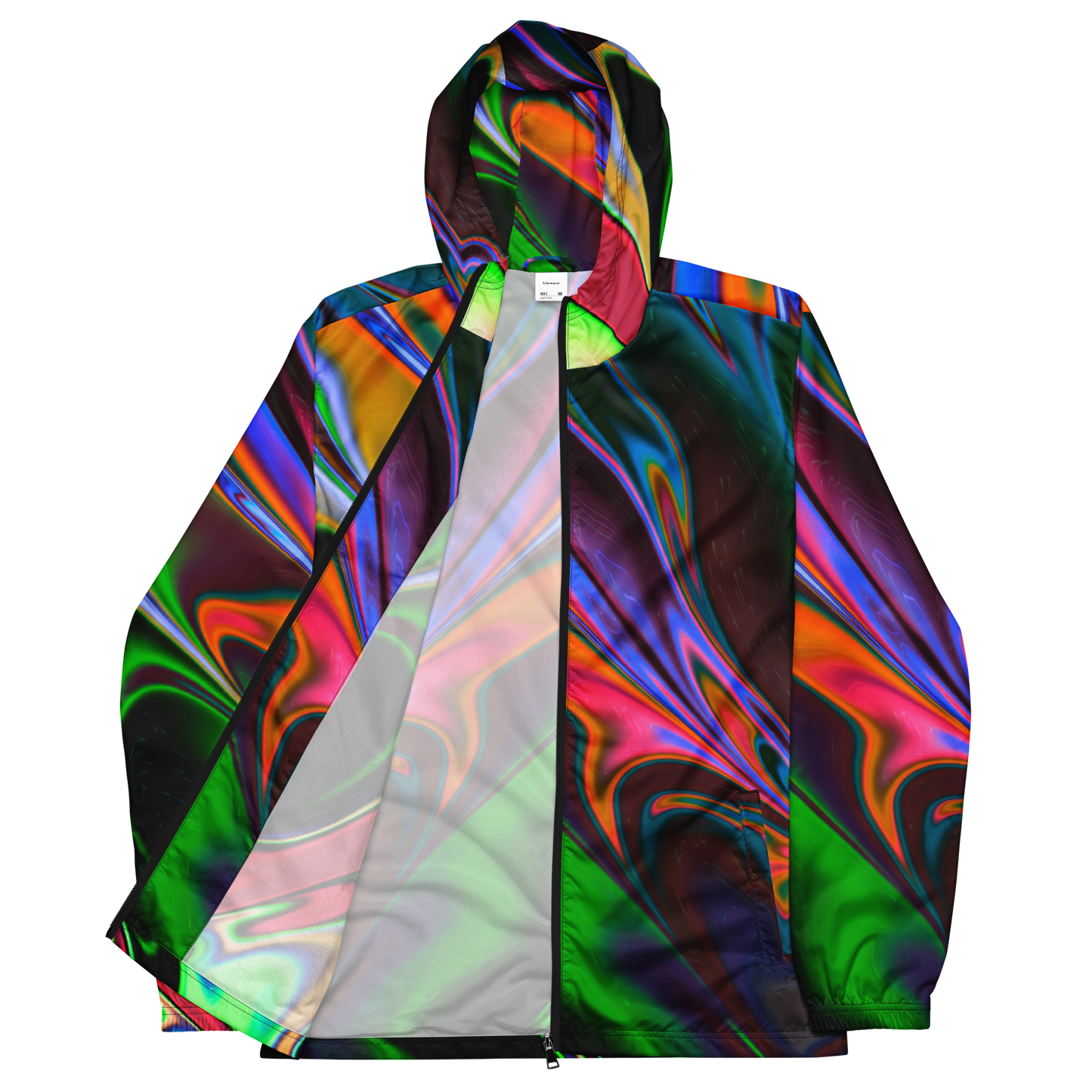 Neon Burst Windbreaker
