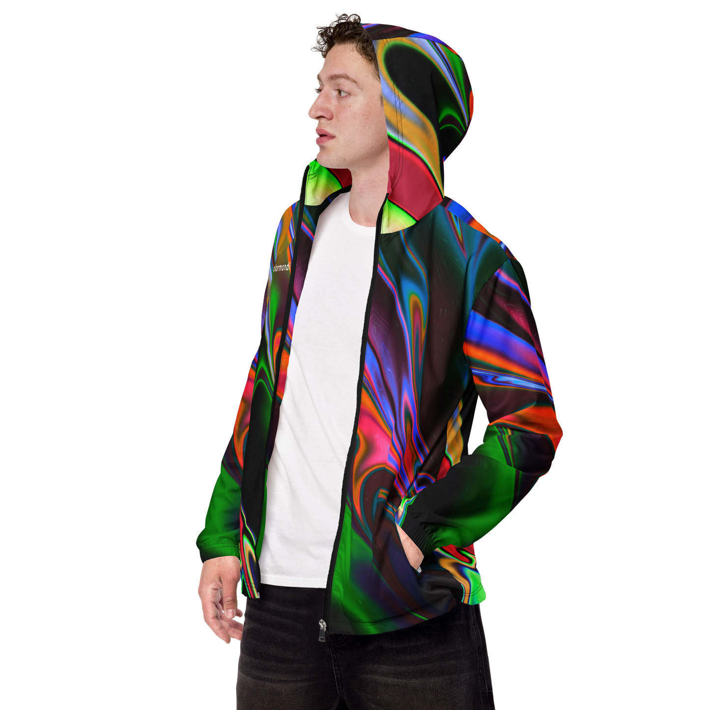 Neon Burst Windbreaker