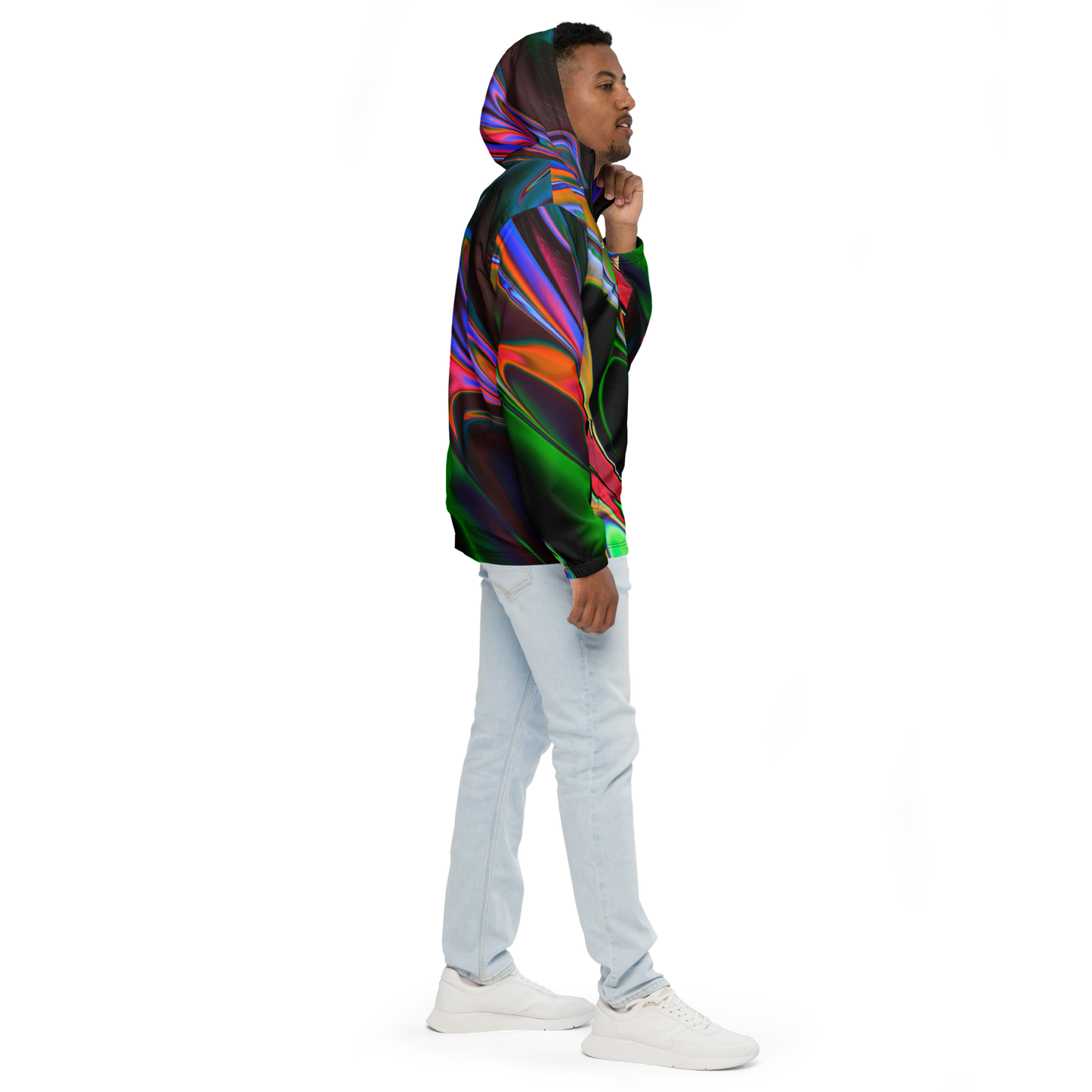 Neon Burst Windbreaker