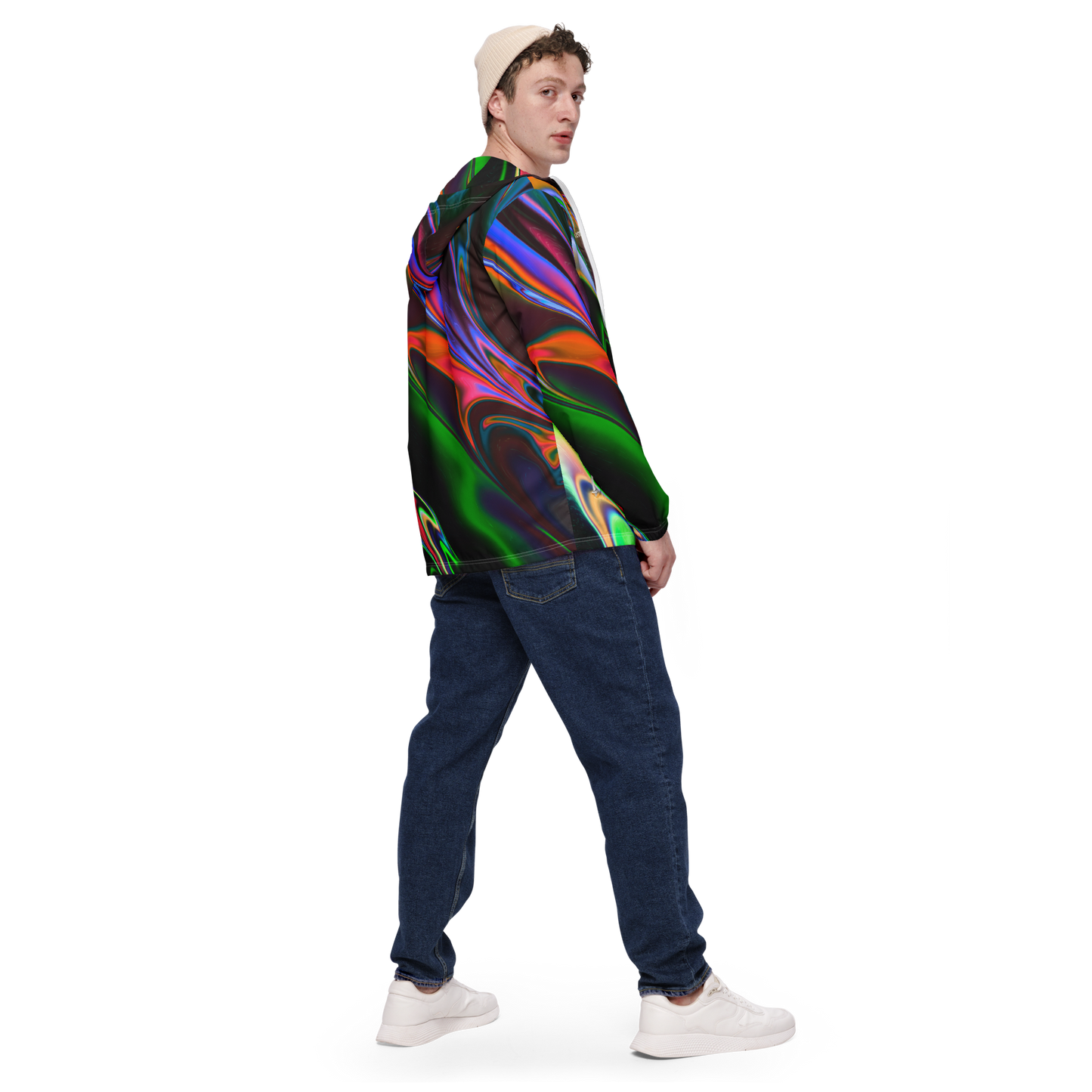 Neon Burst Windbreaker