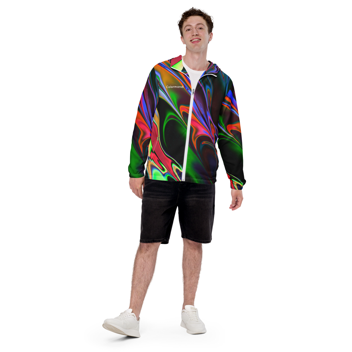Neon Burst Windbreaker