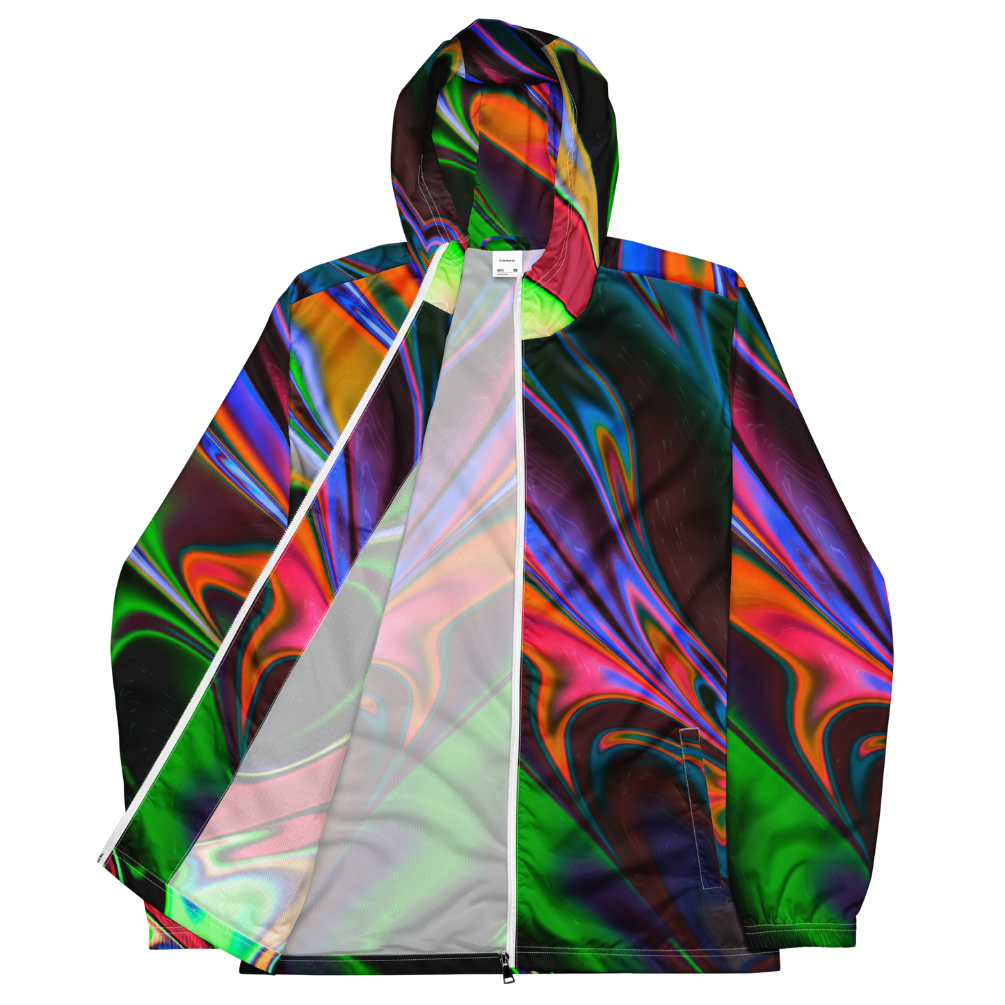 Neon Burst Windbreaker