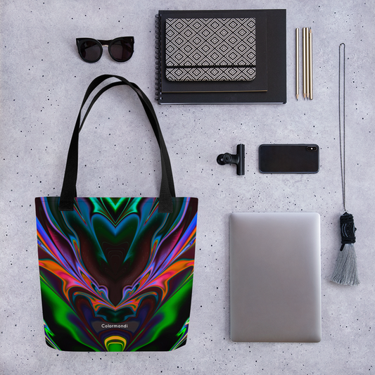 Neon Burst Tote Bag