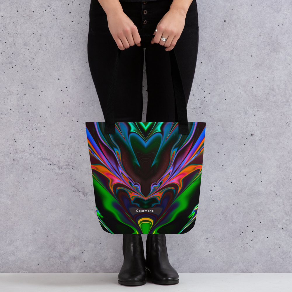 Neon Burst Tote Bag
