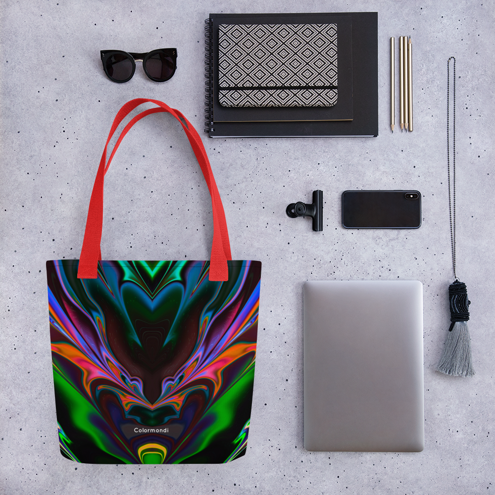 Neon Burst Tote Bag