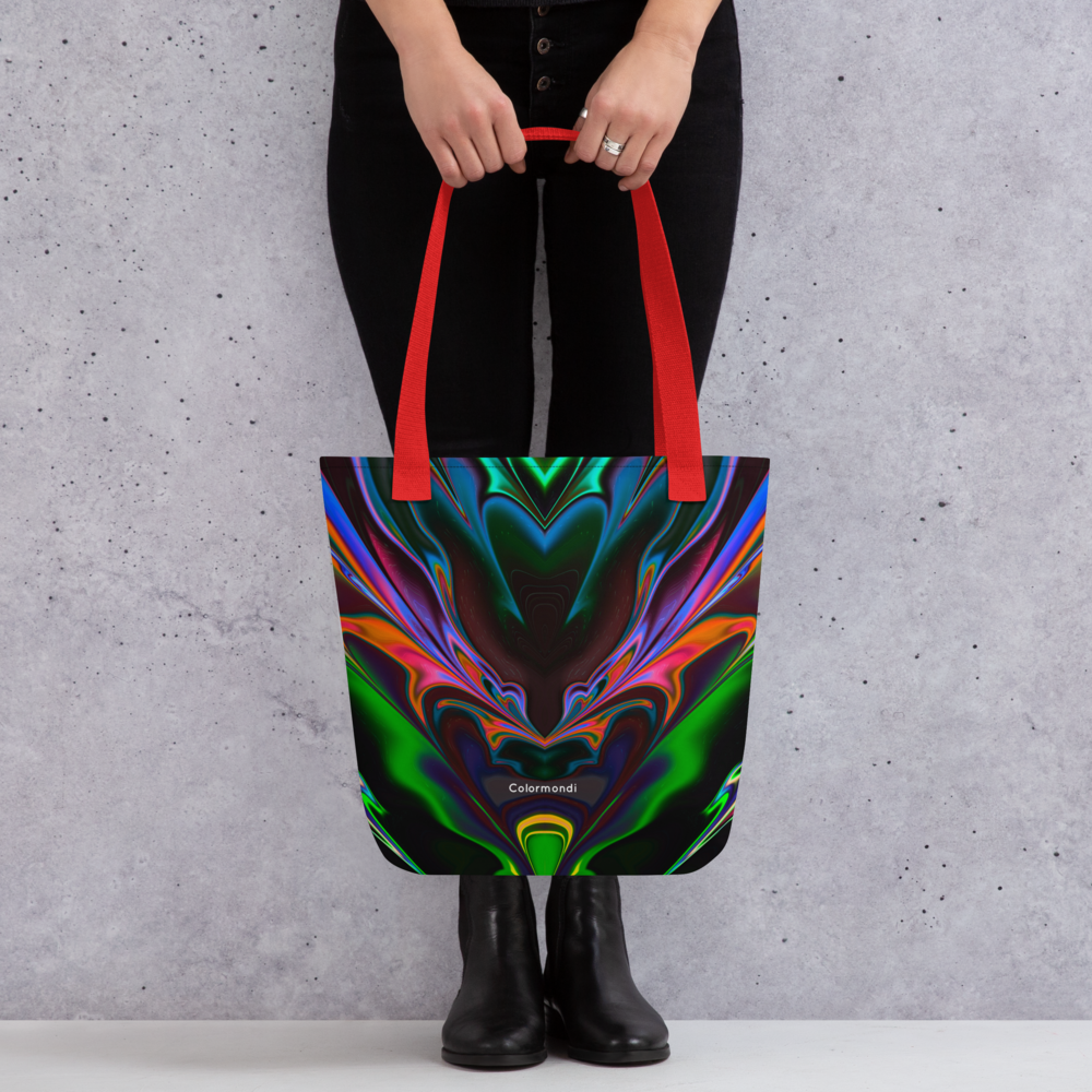 Neon Burst Tote Bag