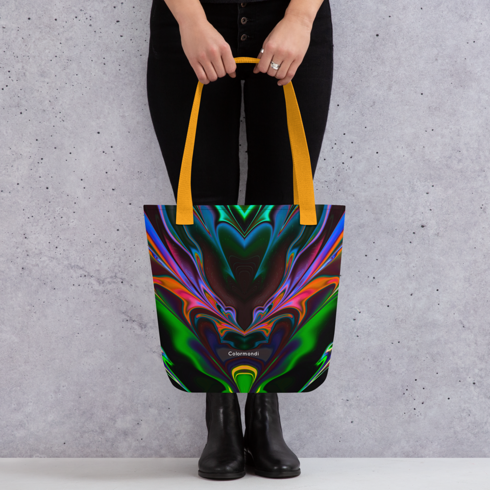 Neon Burst Tote Bag